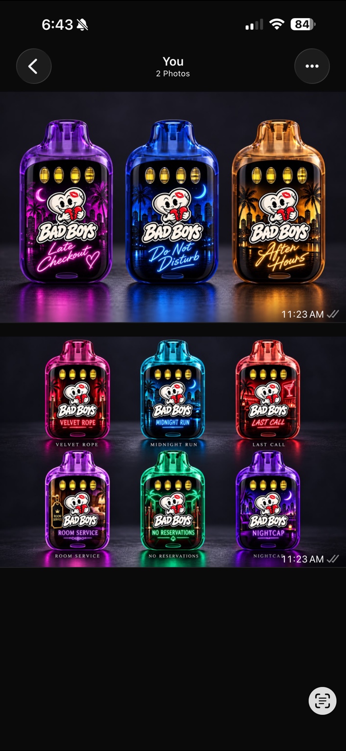 Late Checkout, Do Not Disturb and After Hours device design concepts in purple, blue and amber.